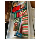 HOLIDAY CRAFT SUPPLIES, RIBBON SPOOLS, WRAPPING