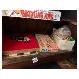 IDEAL BATTLING TOPS, PO-KENO BOARD SET, MILTON
