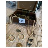 COSTUME JEWELRY, PEARL STRAND NECKLACES, MEDICAL