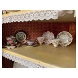 ASSORTED TEA CUPS W/ SAUCERS, ROYAL ALBERT,