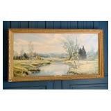 CLEMENS FREITAG OIL PAINTING, LATE SUMMER DAY,