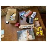 ASSORTED HARDWARE, KEYS, LOCKS, TUNING TOOLS,