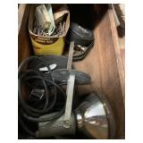 WORK LIGHT, METAL REFLECTOR, ADJUSTABLE BRACKET,