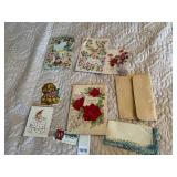 VTG GREETING CARDS, ASSORTED FLORAL AND HOLIDAY