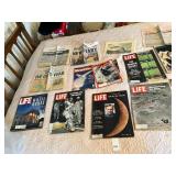 ASSORTED VTG LIFE, TIME, NEWSWEEK MAGAZINES,