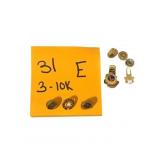 LIONS CLUB LAPEL PINS, 3 ARE 10K GOLD OTHERS