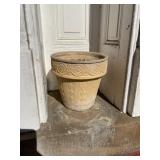 TERRACOTTA PLANTERS, PR, MOLDED ROSETTE BANDING,