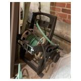 MOBILE GARDEN HOSE REEL CART, PLASTIC