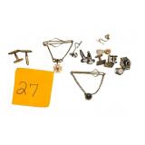 ASSORTED MENS ACCESSORIES, WRISTWATCH, CUFFLINKS,