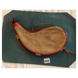 TRADITIONAL LEATHER BOTA BAG, SUEDE EXTERIOR, RED