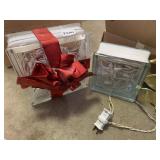 GLASS BLOCK DECORATIVE LIGHTS, CLEAR GLASS,