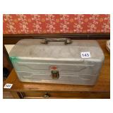 MY BUDDY METAL TACKLE BOX, MULTI-TRAY, W/