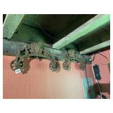 VTG CAST IRON BARN DOOR HANGERS, INDUSTRIAL