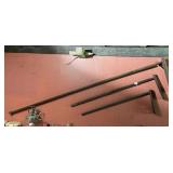 VTG WOODEN FARM TOOLS, HAND-HEWN WOODEN