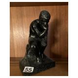 ALVA PRODUCTS THE THINKER STATUE, BLACK FINISH,