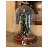 MINIATURE CHRISTMAS TREE, BEADED DECORATIONS,