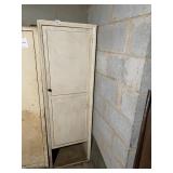 WOODEN STORAGE CABINET, PAINTED FINISH, SHELVING,