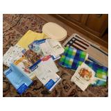 ASSORTED PARTY TABLE COVERS, PLASTIC AND PAPER