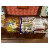 VTG LINEN TEA TOWELS, SCOTTISH THEME, GLASGOW