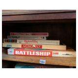 ASSORTED VTG BOARD GAMES NCLUDES MONOPOLY,