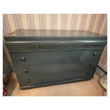 HARMONY HOUSE DRESSER, BLUE FINISH, FOUR DRAWERS,
