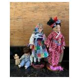 VTG PORCELAIN DOLLS, INTERNATIONAL THEME,