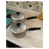 WEAR-EVER ALUMINUM SAUCE PANS, NO. 752 AND 753,
