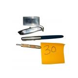 EVANS MINI KNIFE, METAL FOLDING KNIFE, METAL