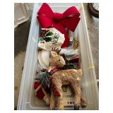 CHRISTMAS DECOR ASSORTMENT, INCLUDES STRAW