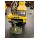 MIGHTY TONKA PRESSED STEEL CRANE TRUCK, YELLOW