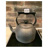 CALPHALON TEA KETTLE, HARD-ANODIZED ALUMINUM,