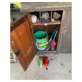 GARDEN TOOL ASSORTMENT, CANVAS TOTE W/ EXTERIOR