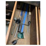 ASSORTED HAND TOOLS, HOLE SAWS, RECIPROCATING SAW