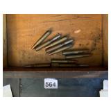 ASSORTED VTG 8MM MAUSER RIFLE CARTRIDGES, BRASS