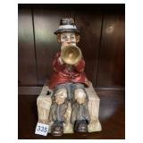 MELODY IN MOTION PORCELAIN CLOWN FIGURINE,