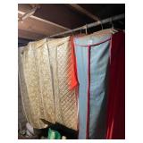 QUILTED FABRIC GARMENT BAGS, ZIPPER CLOSURE,