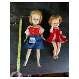 VOGUE AND DELUXE READING VTG DOLLS, PLASTIC,