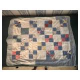 VTG PATCHWORK QUILT, COTTON FABRIC, MULTICOLOR