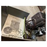 KEYSTONE 8MM PROJECTOR, BROWN FINISH, W/ ORIGINAL