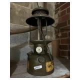 COLEMAN GASOLINE LANTERN, OLIVE DRAB FINISH,