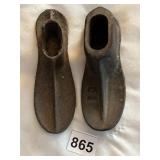 VTG CAST IRON COBBLER SHOE LASTS, PR, MARKED C1,