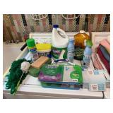 ASSORTED HOUSEHOLD CLEANING SUPPLIES, INCLUDES