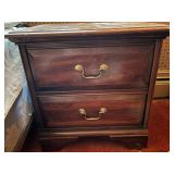 NIGHTSTANDS, WOOD CONSTRUCTION, TWO DRAWERS,