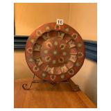 PENCO INDUSTRIES DECORATIVE PLATE, METAL,