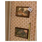 PR VTG LANDSCAPE PRINTS, RUSTIC WOOD FRAMES,