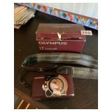 OLYMPUS LT ZOOM 105 CAMERA, LEATHERTEC FINISH,