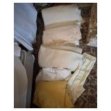 ASSORTED BEDDING, BLANKETS, SHEETS, TEXTILES.