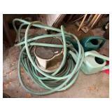 GARDEN HOSE, PLASTIC WATERING CANS, PLASTIC STEP
