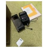 DEJUR ELECTRA M-260 CAMERA FLASH, W/ LEATHER CASE