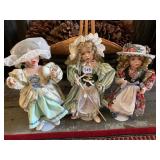 WENDY LAWTON PORCELAIN DOLLS, VTG, HAND-PAINTED